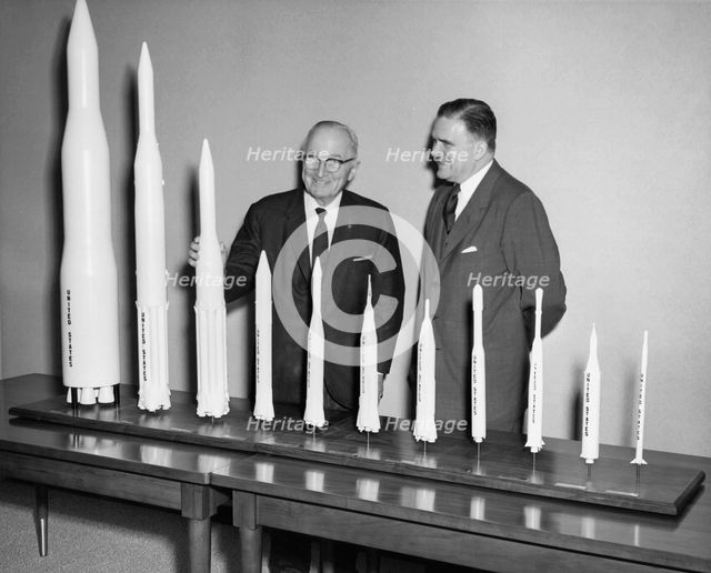 Truman Receives Rocket Models, 1961. Creator: NASA.
