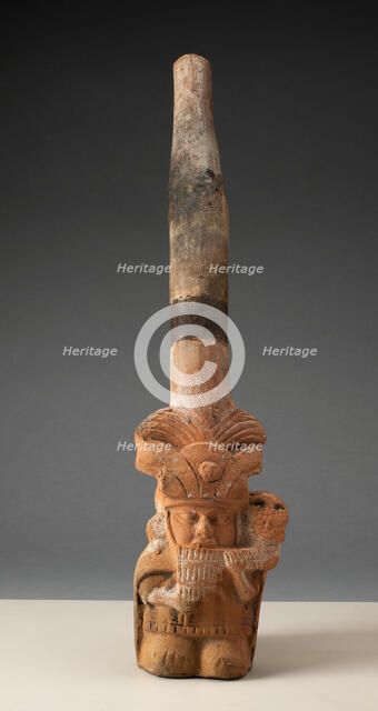 Trumpet in the Form of a Musician Playing Pipes, 100 B.C./A.D. 500. Creator: Unknown.