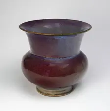 Trumpet-Mouthed Flowerpot, Ming dynasty (1368-1644), 15th century. Creator: Unknown