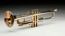 Trumpet owned by Louis Armstrong, 1946. Creators: Henri Selmer Paris, Vincent Bach Corporation