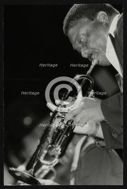 Trumpeter Cat Anderson performing at the Newport Jazz Festival, Ayresome Park, Middlesbrough, 1978. Artist: Denis Williams