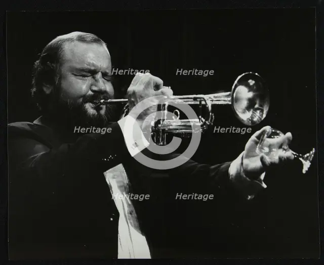 Trumpeter Keith Smith, Stevenage, Hertfordshire, 1984. Creator: Denis Williams.
