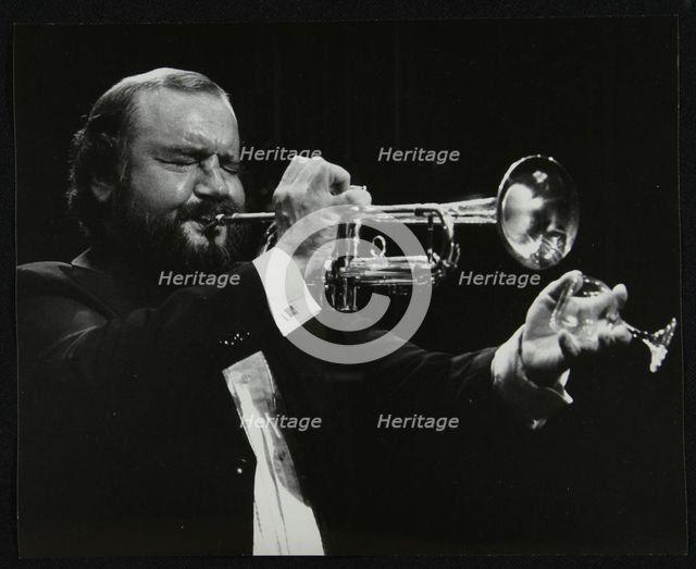 Trumpeter Keith Smith, Stevenage, Hertfordshire, 1984. Creator: Denis Williams.
