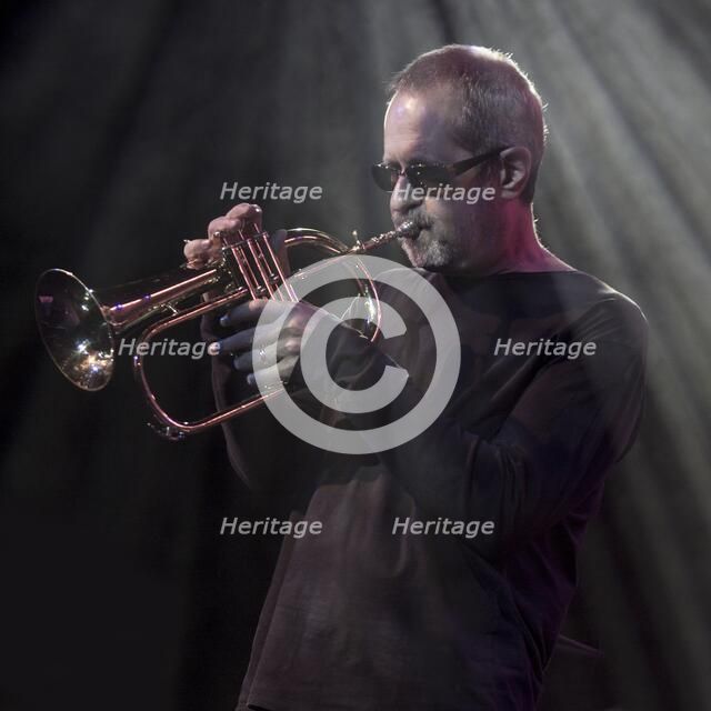 Trumpeter Walt Fowler, 2017. Artist: Alan John Ainsworth.