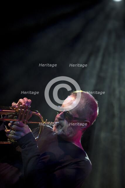 Trumpeter Walt Fowler, 2017. Artist: Alan John Ainsworth.