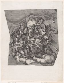 Trumpeting Angels from The Last Judgment, after Michelangelo, 1530-66., 1530-66. Creator: Nicolas Beatrizet