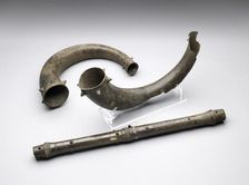 Trumpets and trumpet tube, Bronze Age (Britain), (c2500 BC-c800 BC)