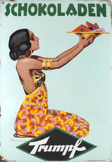 Trumpf Chocolates (Sign board), 1920s. Creator: Zehbe, Philipp (active 1910s-1920s)