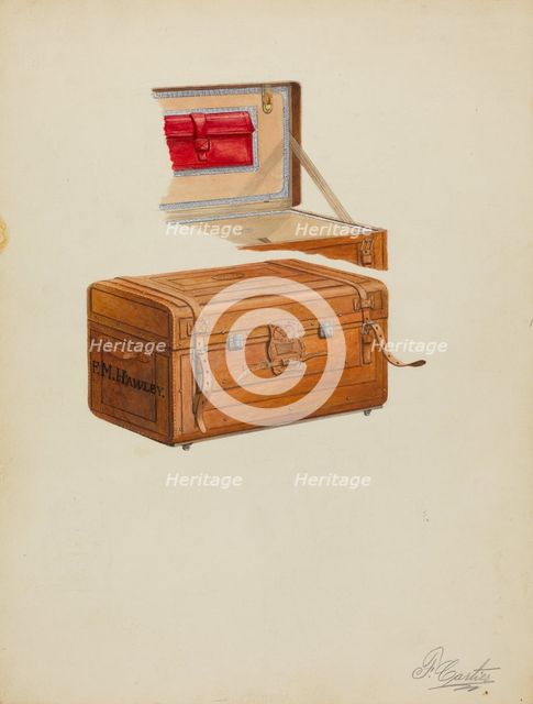 Trunk, c. 1936. Creator: Ferdinand Cartier.