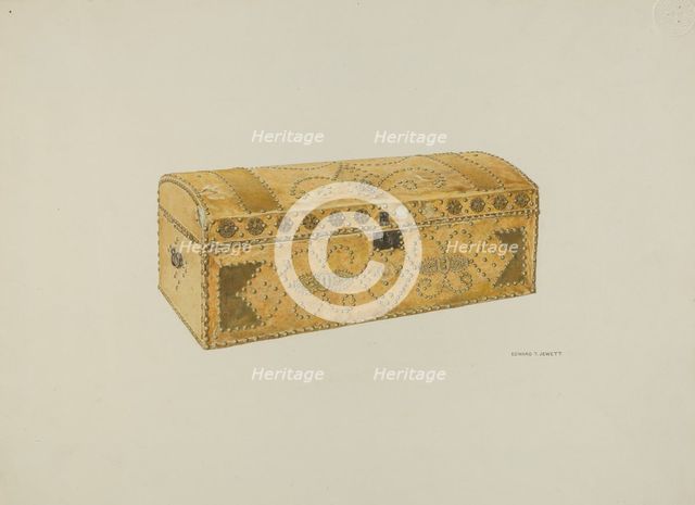 Trunk, c. 1938. Creator: Edward Jewett.