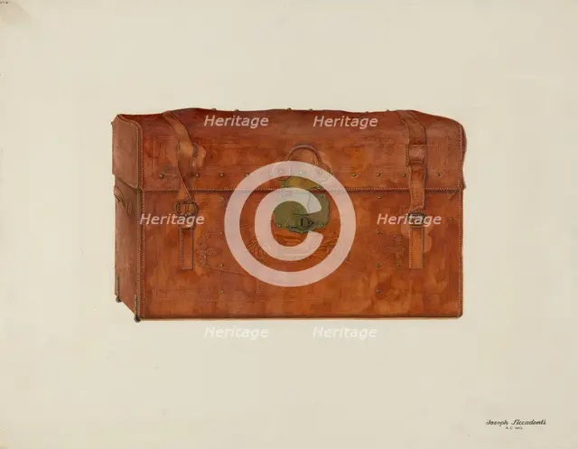 Trunk, c. 1940. Creator: Joseph Ficcadenti.