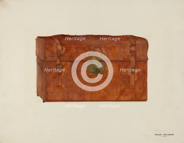 Trunk, c. 1940. Creator: Joseph Ficcadenti.