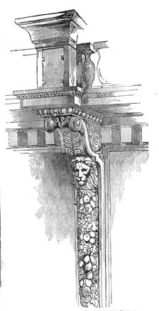 Truss Supporting the Gallery, St. George's Hall, Liverpool, 1854. Creator: Unknown