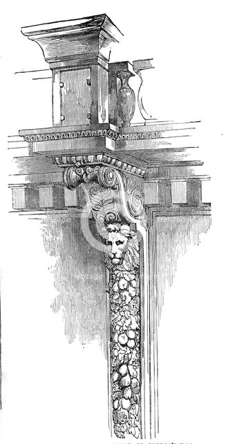 Truss Supporting the Gallery, St. George's Hall, Liverpool, 1854. Creator: Unknown.
