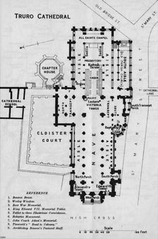 Truro Cathedral c20th Century. Artist: John Bartholomew