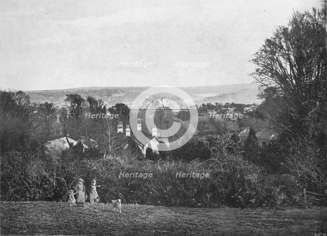 'Truro, from Kenwyn', c1896. Artist: Frederick Argall.