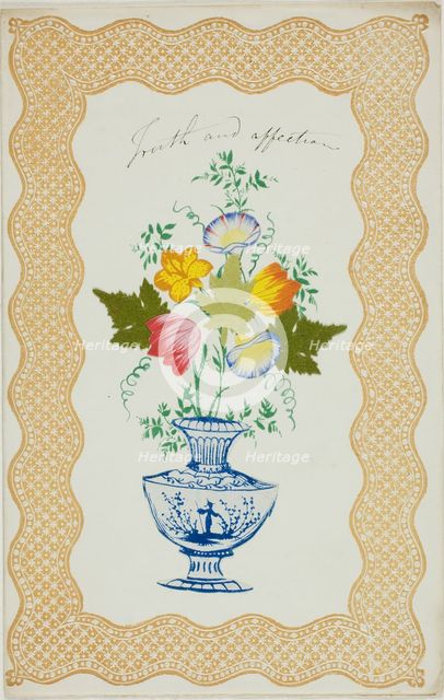 Truth and Affection (valentine), c. 1850. Creator: Unknown.