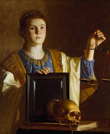 Truth presenting a Mirror to the Vanities of the World, c1620-1630