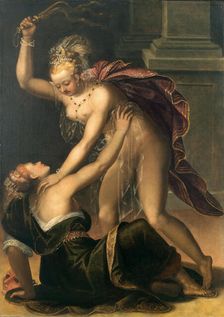 Truth punishing Falsehood. Creator: Ravesteyn, Dirck de Quade van (1565/70-1619)