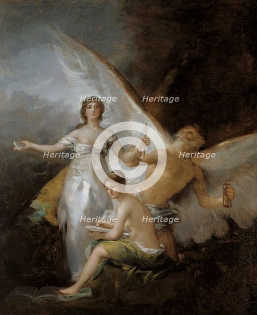 Truth, Time and History, late 18th-early 19th century. Creator: Francisco Goya.