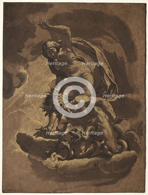 Truth Triumphing over Envy. Creator: Maria Catharina Prestel (German, 1747-1794).