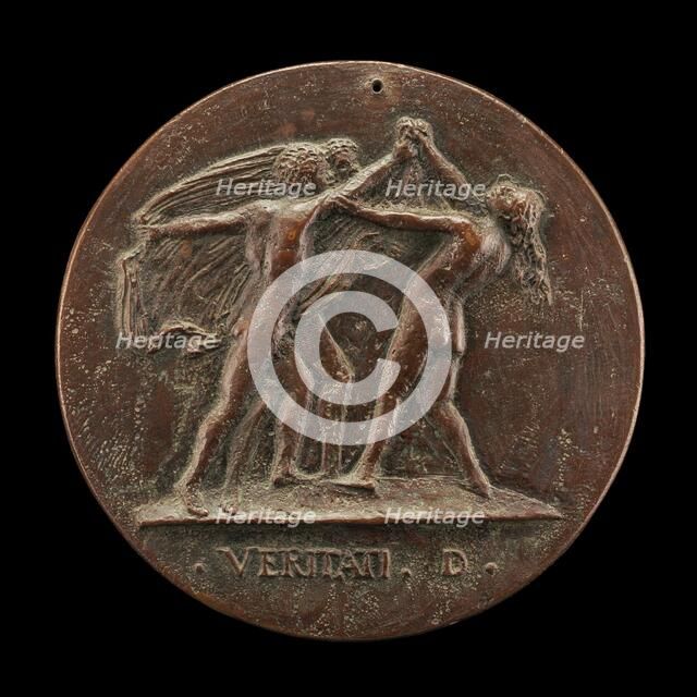 Truth Unveiled by Two Men [reverse], 1520s. Creator: Maffeo Olivieri.