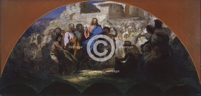 try of Christ into Jerusalem, 1876. Artist: Siemiradzki, Henryk (1843-1902)