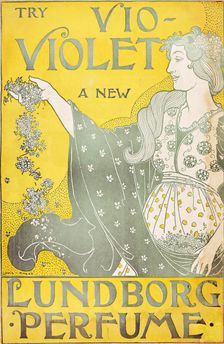 Try Vio-Violet a New Lundborg Perfume, 1895. Creator: Louis John Rhead