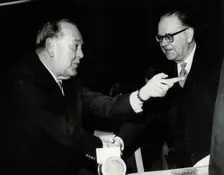 Trygve Lie, Norwegian politician, and Tage Erlander, Prime Minister of Sweden, 15 February 1964. Creator: Unknown