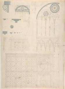 Tracery and Church Ornament, second half 19th century. Creator: Anon