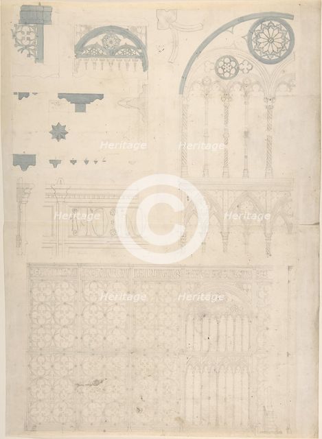 Tracery and Church Ornament, second half 19th century. Creator: Anon.