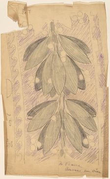 Tracing of a Border Design, 1890/1897. Creator: Charles Sprague Pearce