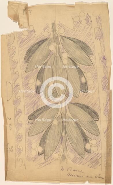 Tracing of a Border Design, 1890/1897. Creator: Charles Sprague Pearce.