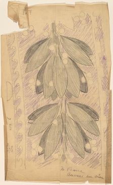 Tracing of a Border Design, 1890/1897. Creator: Charles Sprague Pearce