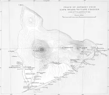 Track of Journey from Cape Evans to Cape Crozier - June 27th to August 1st 1911 (1913)
