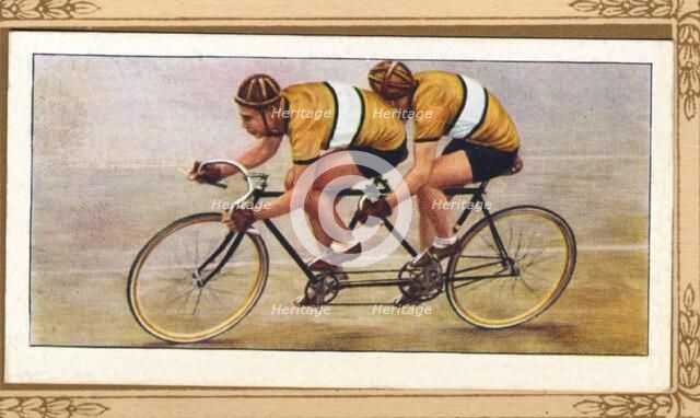 'Track Tandem Position', 1939. Artist: Unknown.