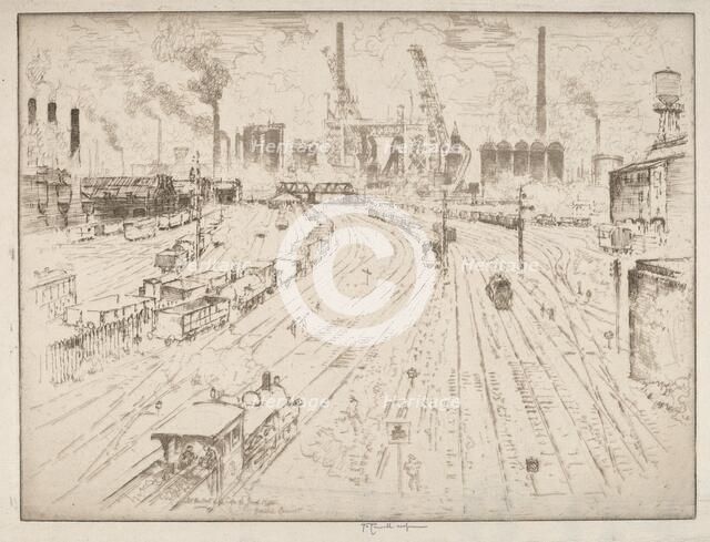 Tracks, Oberhausen, 1910. Creator: Joseph Pennell.