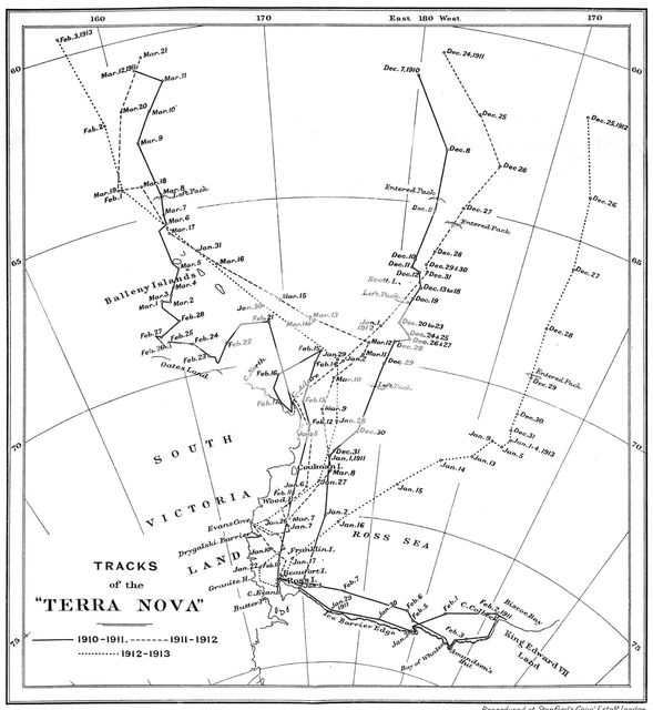'Tracks of the Terra Nova', 1910-1913, (1913). Artist: Unknown.