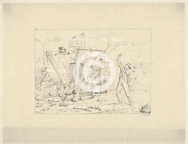 Tracks of the Armies (from Confederate War Etchings), 1861-63. Creator: Adalbert John Volck.