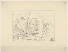 Tracks of the Armies (from Confederate War Etchings), 1861-63. Creator: Adalbert John Volck