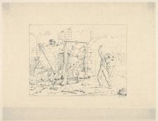 Tracks of the Armies (from Confederate War Etchings), 1861-63. Creator: Adalbert John Volck