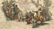 Tractus australior Americæ Meridionalis, a Rio de la Plata per Fretum Magellanicum ad Toraltum (deta Artist: Wit, Frederik de (1630-1706)