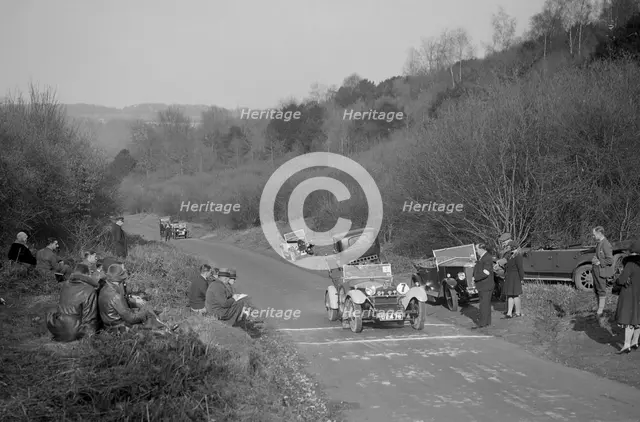 Tracta open 2-seater sports of LM Oliver at the JCC Half-Day Trial, 1930. Artist: Bill Brunell.