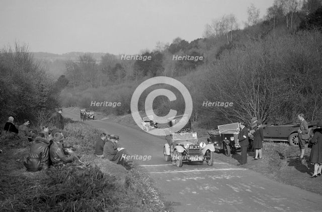 Tracta open 2-seater sports of LM Oliver at the JCC Half-Day Trial, 1930. Artist: Bill Brunell.