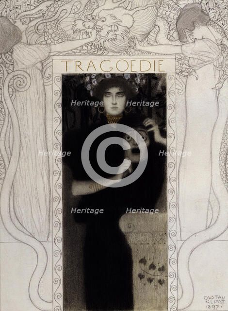 Tragedy, 1897. Artist: Klimt, Gustav (1862-1918)