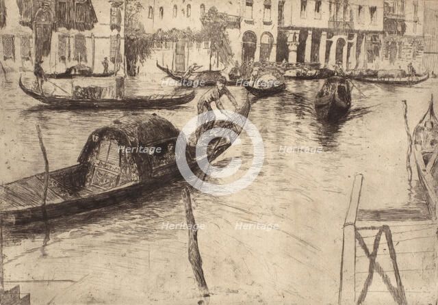 Traghetto San Felice, 1880s. Creator: Otto Henry Bacher.
