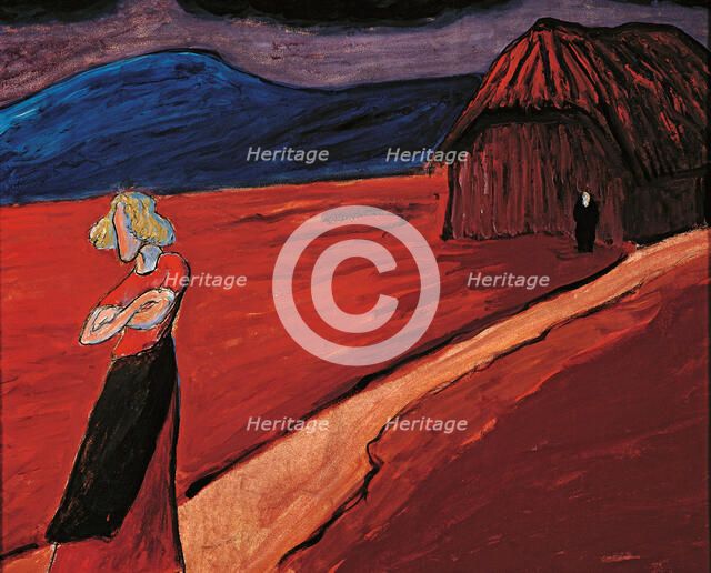 Tragic mood, 1910. Creator: Werefkin, Marianne, von (1860-1938).