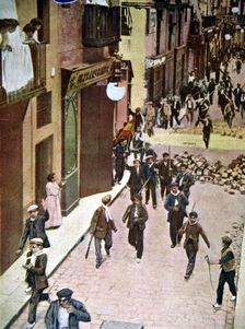Tragic Week, barricades and demonstrations in the streets of Barcelona (26 to 31 July 1909)