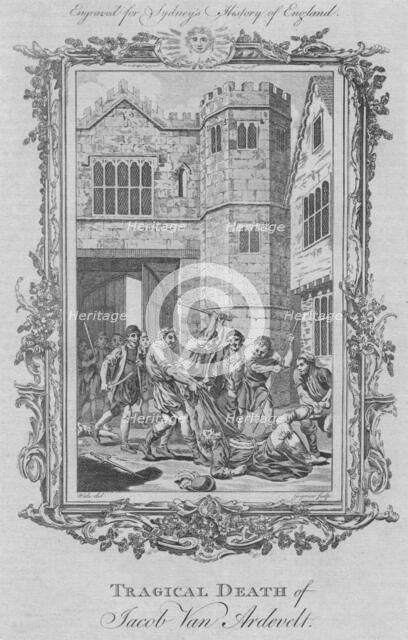 'Tragical Death of Jacob Van Ardevelt', 1773.  Creator: Charles Grignion.