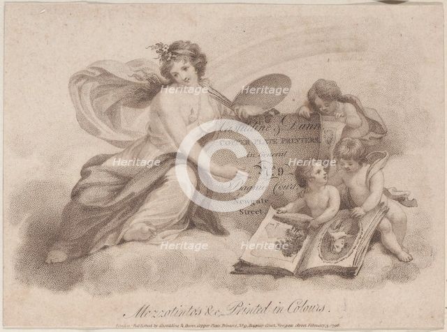 Trade Card for Castildine & Dunn, Copper Plate Engravers, 1796. Creator: Anon.